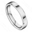 Titanium Stainless Steel Geometric Minimalist Ring - Black 4mm Band