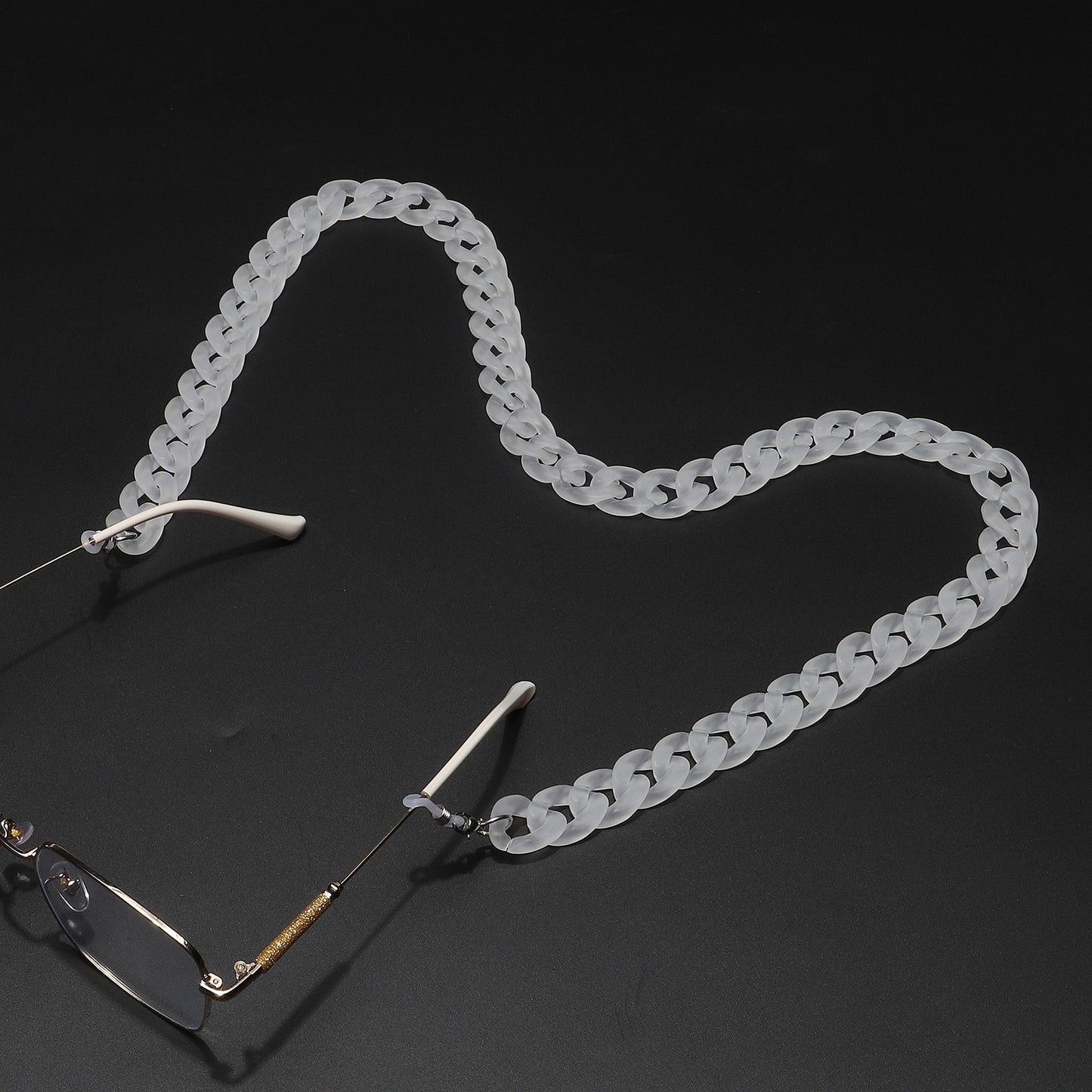 Acrylic Frosted Transparent Eyeglasses and Mask Chain - Non-slip, Anti-lost, Eco-friendly