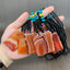 Agate Gemstone Pendant Necklace for Couples