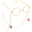 Alloy Unicorn Pendant Eyeglass Chain - Gold Anti-Slip Glasses Strap Accessory