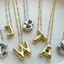 14k Gold Plated Alloy Letter Pendant Necklace