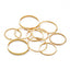 Alloy Geometric Retro Joint Ring Set - 10 Pieces