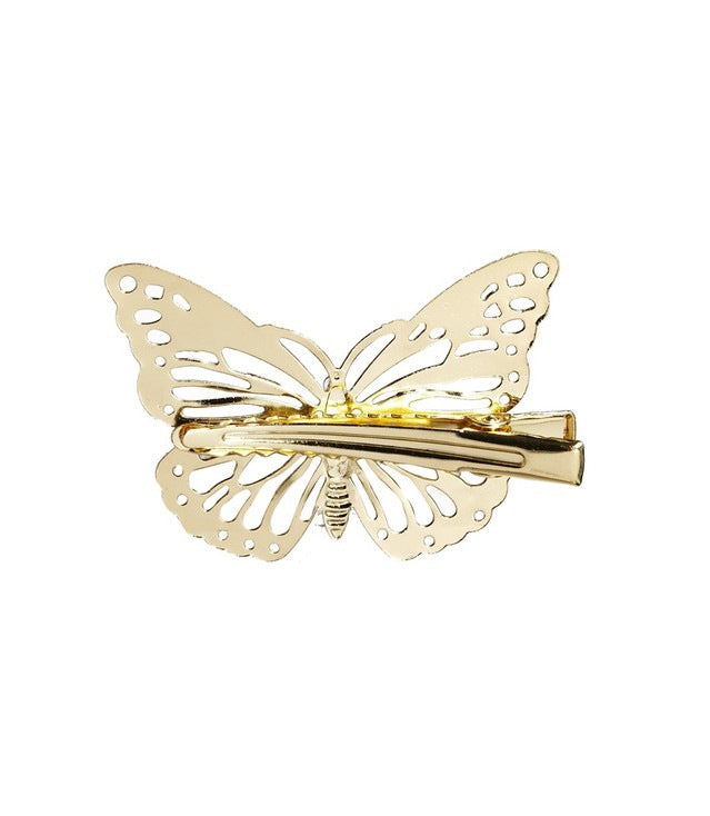 Alloy Vintage Gold Butterfly Hair Clip Accessories