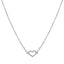 Alloy Plated Heart Pendant Necklace with Zirconia for Women