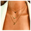 Alloy Star and Moon Pendant Necklace - Fashion Jewelry for Women