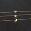 Alloy Star and Moon Pendant Necklace - Fashion Jewelry for Women