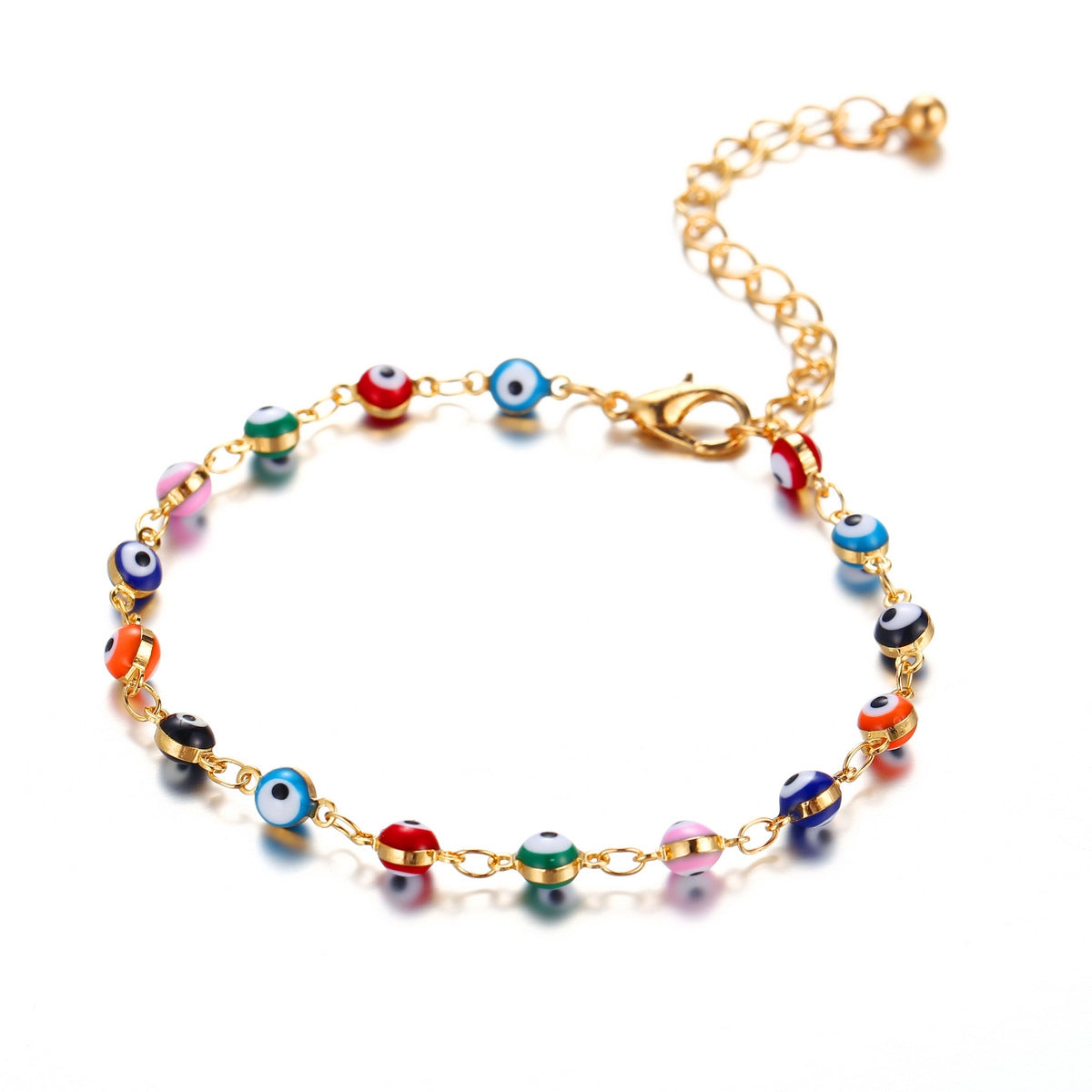 Creative Bohemian Evil Eye Water Drop Anklet Jewelry