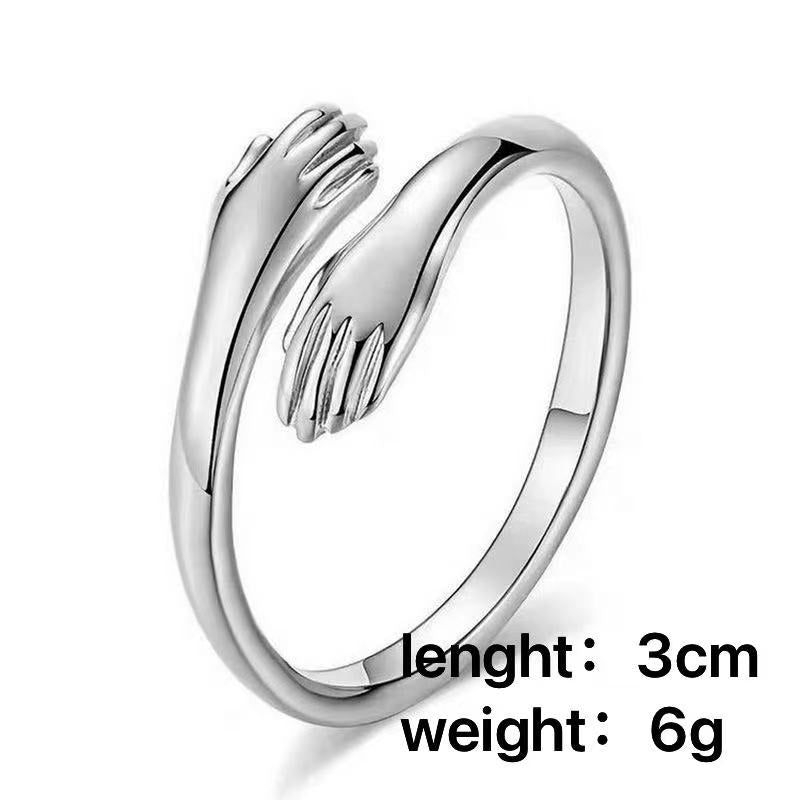 Artistic Embrace Open Alloy Women's Rings