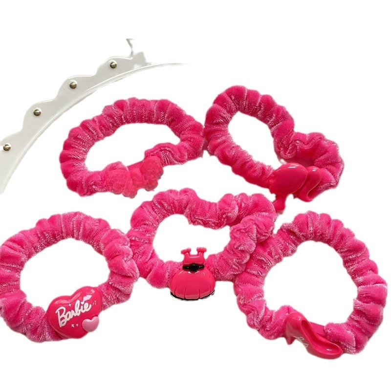 Autumn Winter Plush Elastic Cartoon Hair Band for Girls