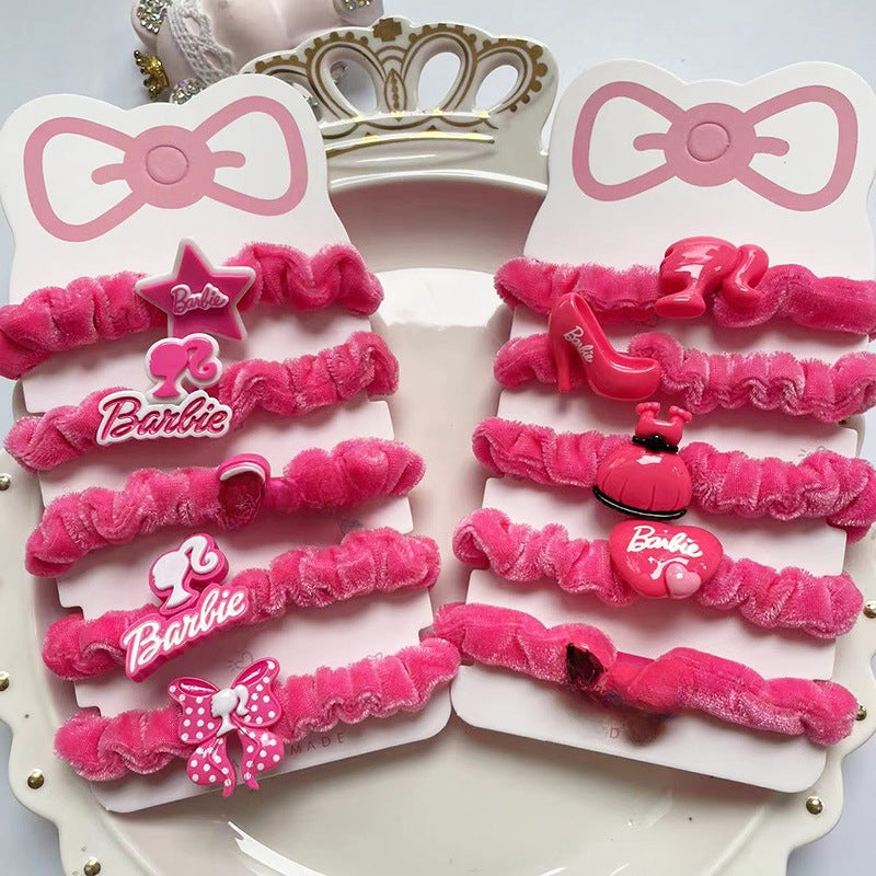 Autumn Winter Plush Elastic Cartoon Hair Band for Girls