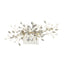 Baroque Silver Alloy Flower Rhinestone Hair Comb Bridal Accessories