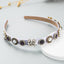 Baroque Butterfly Rhinestone Pearl Hairband for Women