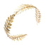 Baroque Gold Leaf Flower Rhinestone Double Layer Headband