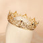 Baroque Gold Rhinestone Alloy Crown for Party and Event