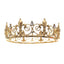 Baroque Gold Rhinestone Alloy Crown for Party and Event