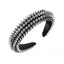 Baroque Style Studded Metal Hairband for Women
