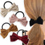 Classic Bow Knot Hair Tie - Autumn Winter Collection, Versatile Ponytail Headband