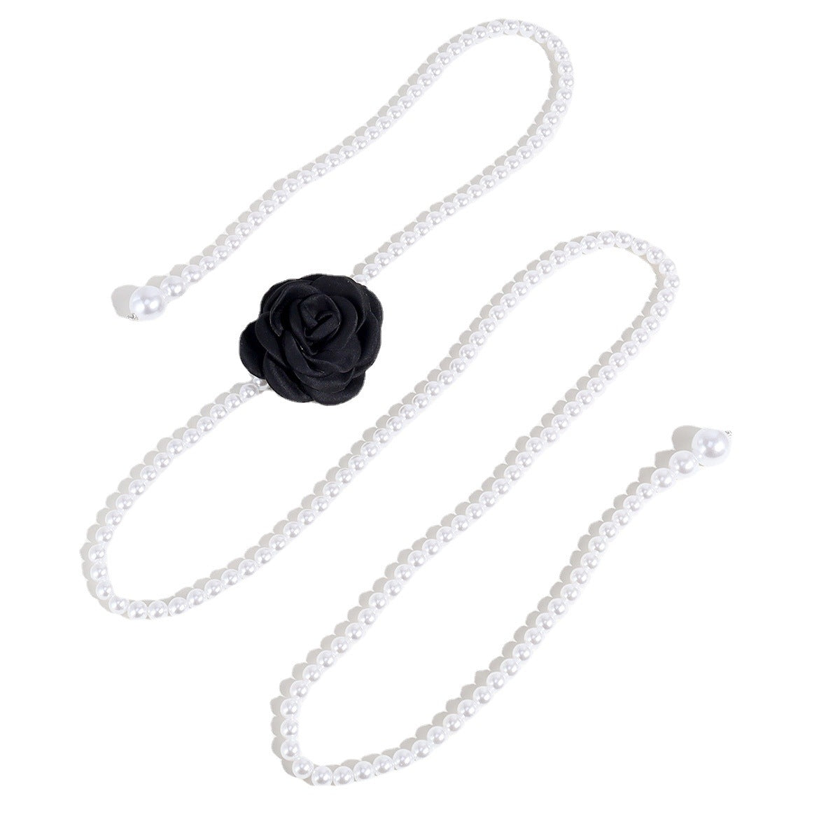 Camellia Pearl Flower Women's Chain Belt