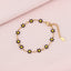 18K Gold Plated Stainless Steel Geometric Flower Bracelet for Women