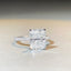 Basic Luxurious Square Sterling Silver Moissanite Ring 4 Carat D Color Radiant Cut 925 Silver with PT950 Gold Plating