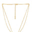 Modern Geometric Cross Double Layer Necklace