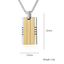 Geometric Titanium Steel Double-Sided Men's Pendant Necklace