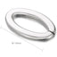 "Geometric Oval Stainless Steel DIY Jewelry Connectors for Bracelets and Necklaces"