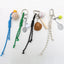 Geometric Nylon Bag Pendant Keychain with Adjustable Colorful Strap