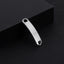 "Stainless Steel Rectangle Double Hole Curved Bracelet DIY Jewelry Accessories"