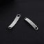 "Stainless Steel Rectangle Double Hole Curved Bracelet DIY Jewelry Accessories"