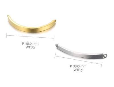 "Stainless Steel Rectangle Jewelry Accessories for DIY Necklaces and Bracelets"