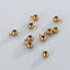 18K Gold Stainless Steel Hollow Beaded Jewelry Accessories with Positioning Ring