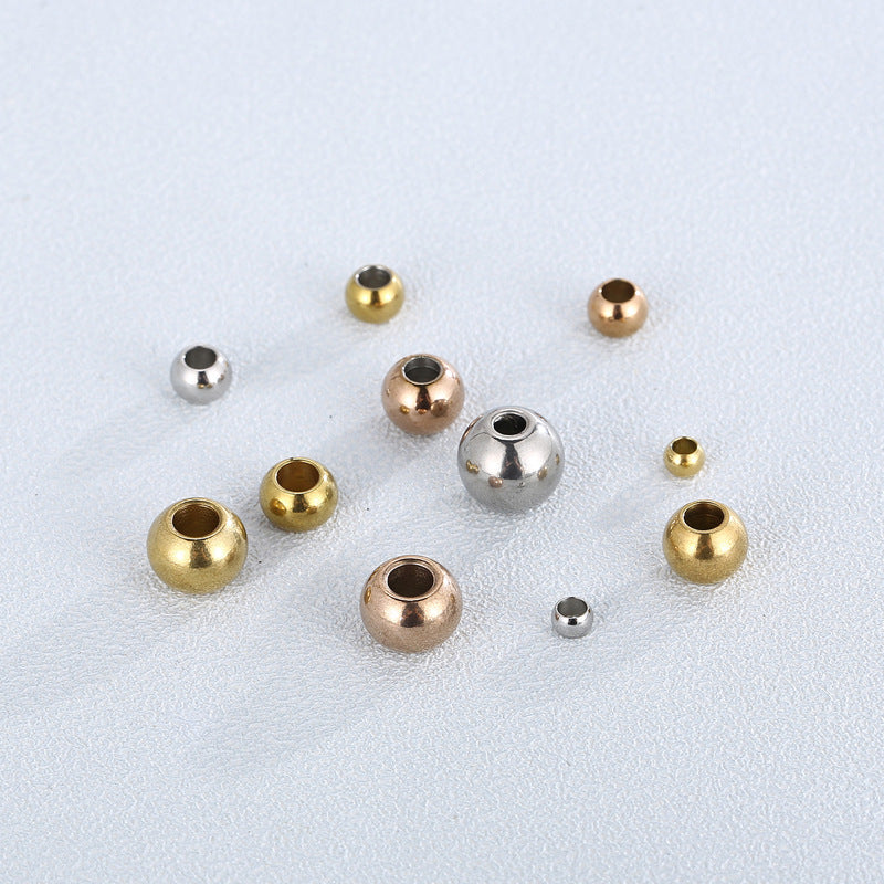 "Stainless Steel Polished Jewelry Beads and Accessories for DIY Crafting"