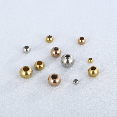 "Stainless Steel Polished Jewelry Beads and Accessories for DIY Crafting"