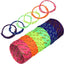 Neon Nylon Adjustable Friendship Bracelet Set - Solid Color Party Accessories