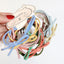 Basic Solid Color Bow Hair Ties Set - 6 Pieces