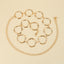 Solid Metal Circle Chain Belt for Women - Fashionable Body Chain Dress Accessory