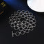 Solid Color Metal Chain Belt with Hollow Circle Design for Women