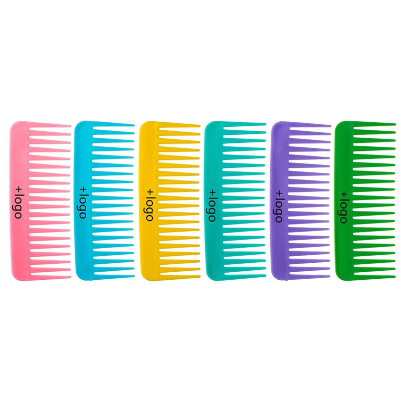 Basic Solid Color Wide-Tooth Detangling Comb