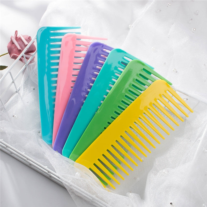 Basic Solid Color Wide-Tooth Detangling Comb