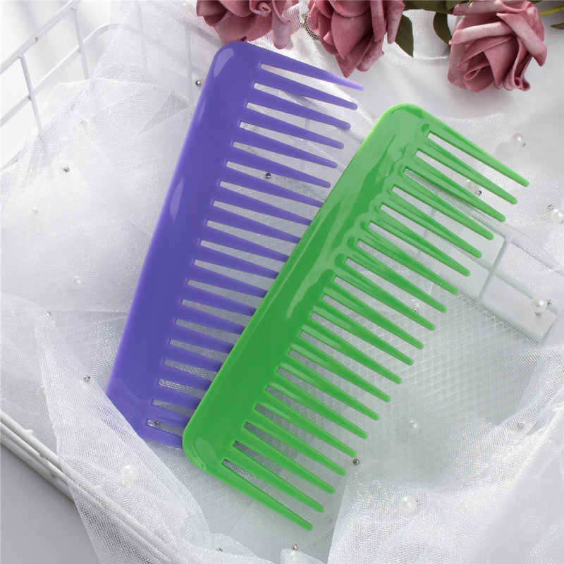 Basic Solid Color Wide-Tooth Detangling Comb