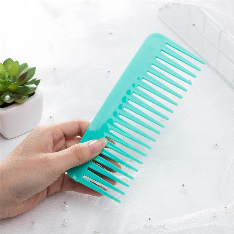 Basic Solid Color Wide-Tooth Detangling Comb