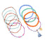Beach Bohemian Heart Shape Beaded Rhinestone Anklet with Shell Pendant