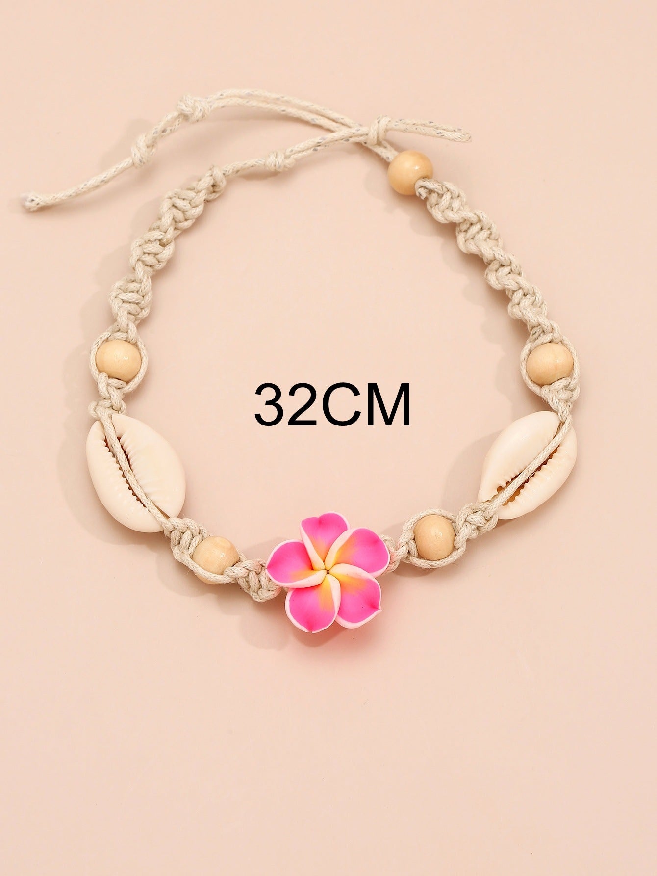 Bohemian Beach Flower Shell Beaded Anklet