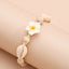 Bohemian Beach Flower Shell Beaded Anklet