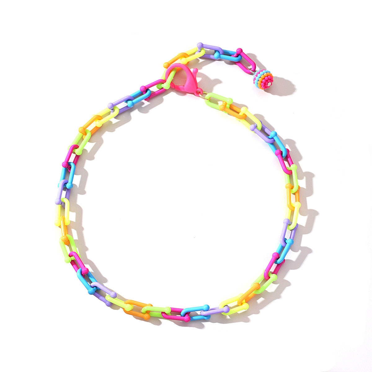 Beach Geometric Acrylic Patchwork Double Layer Women's Anklet