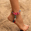 Beach Geometric Tassel Shell Anklet for Women