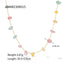 Beach Geometric 18K Gold Plated Stainless Steel Necklace and Colorful Natural Stone Beaded Bracelet Set for Women