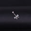 Belly Button Rings Bow Knot 316 Stainless Steel with Zircon Inlay