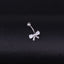 Belly Button Rings Bow Knot 316 Stainless Steel with Zircon Inlay